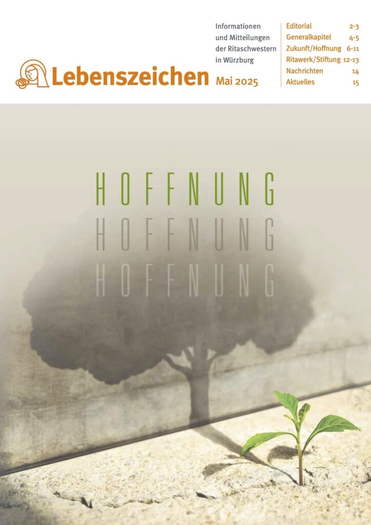 Titelblatt des Magazins Lebenszeichen aus dem Mai 2025